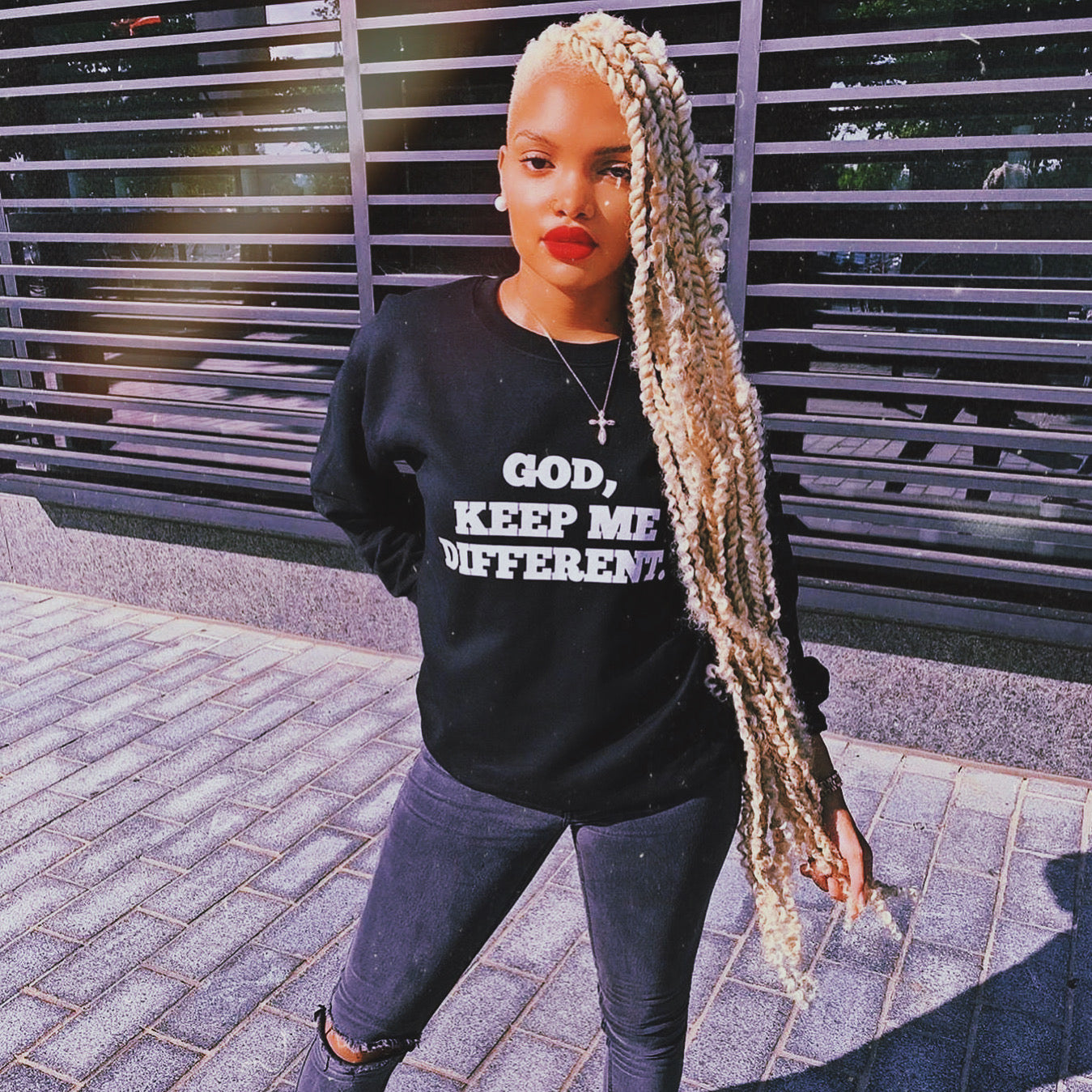 God Keep Me Different Sweatshirt