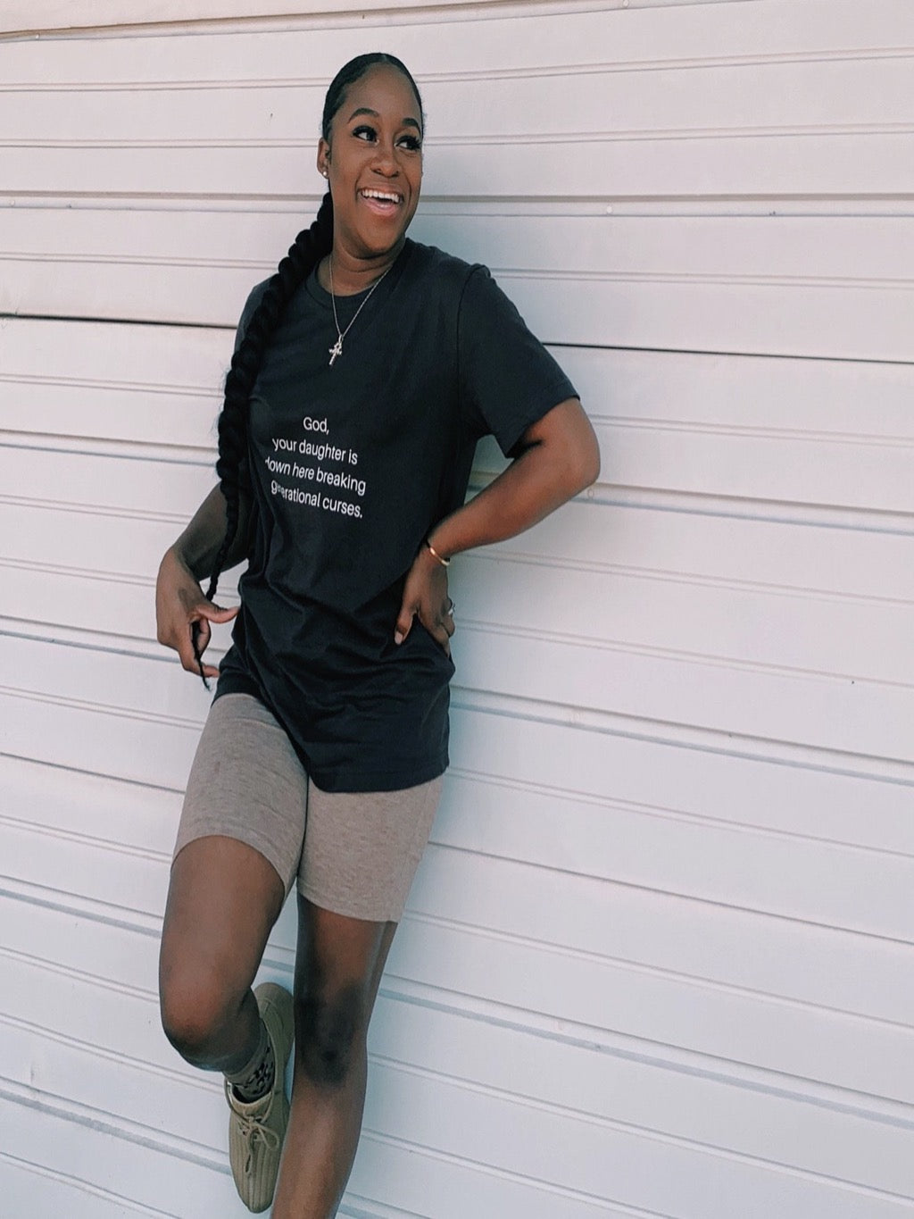 Breaking Generational Curses Brown Short-Sleeve Unisex T-Shirt - Young Woman