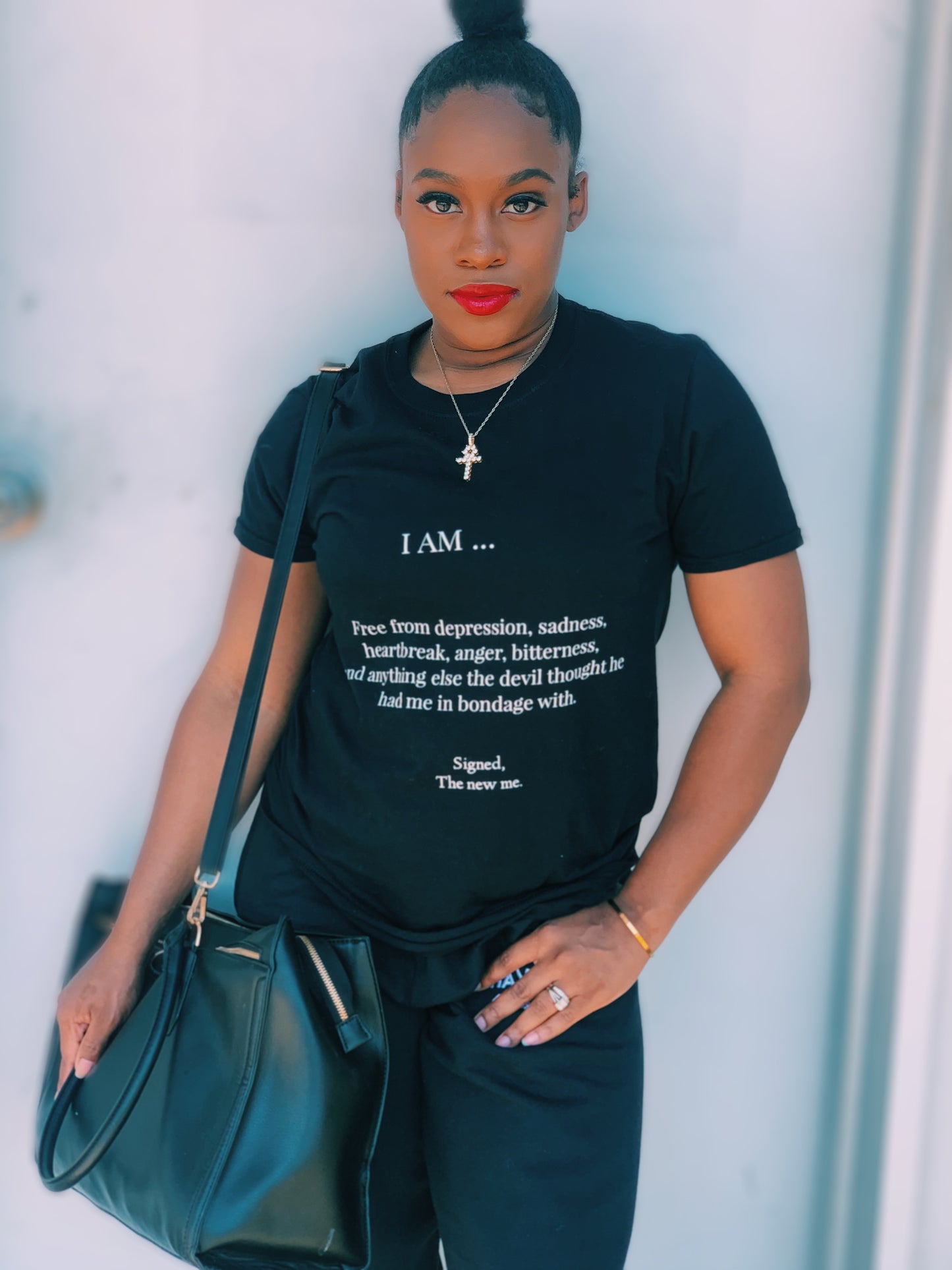 I Am Black Unisex T-Shirt - Young Woman