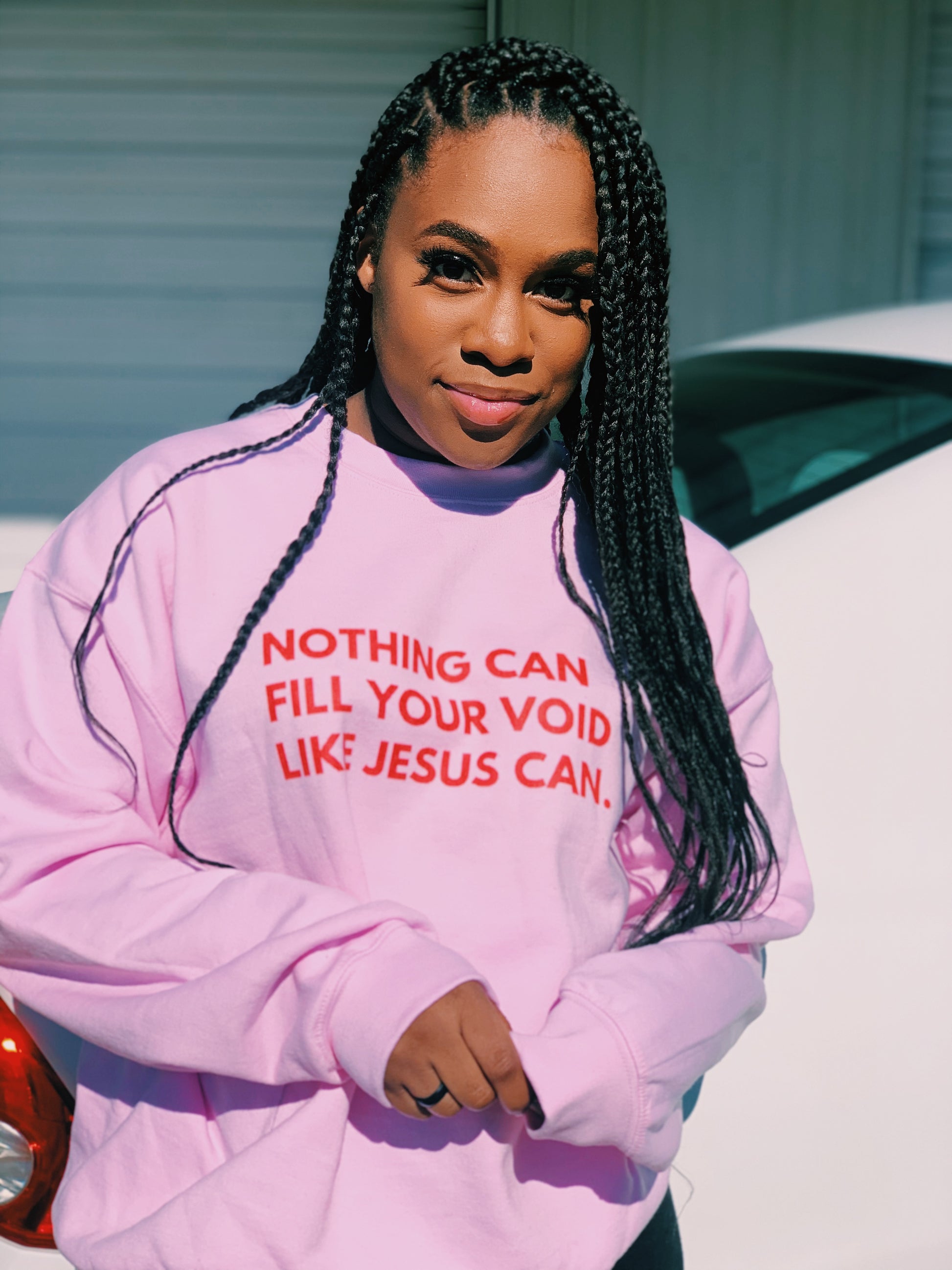 Void Filler Pink Unisex Sweatshirt - Young Woman