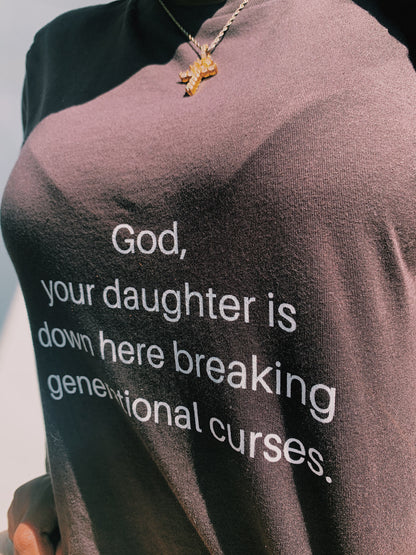 Breaking Generational Curses Brown Short-Sleeve Unisex T-Shirt - Young Woman