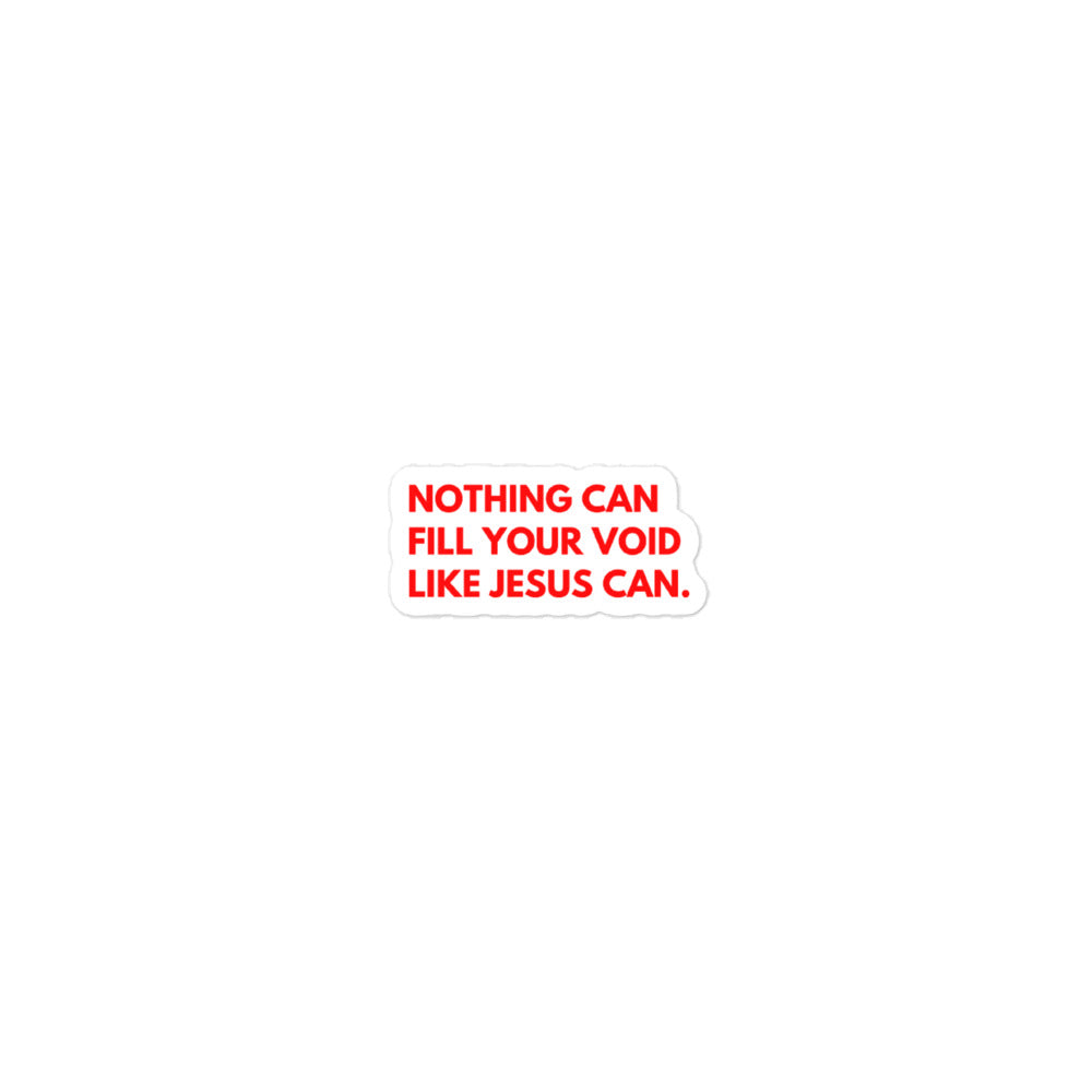 Void Filler Bubble-free sticker