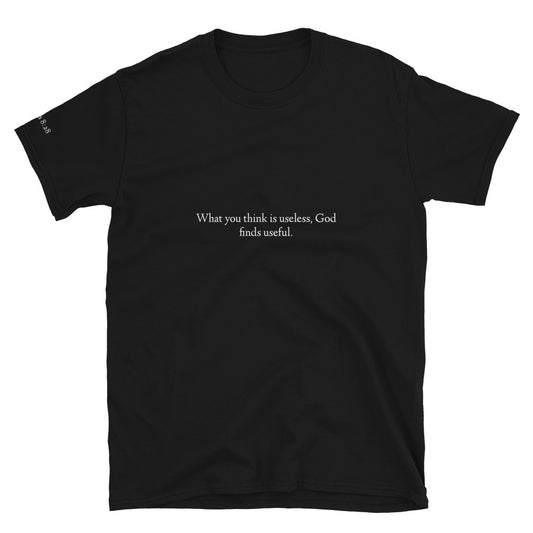 Useful Black Short-Sleeve Unisex T-Shirt - Young Woman